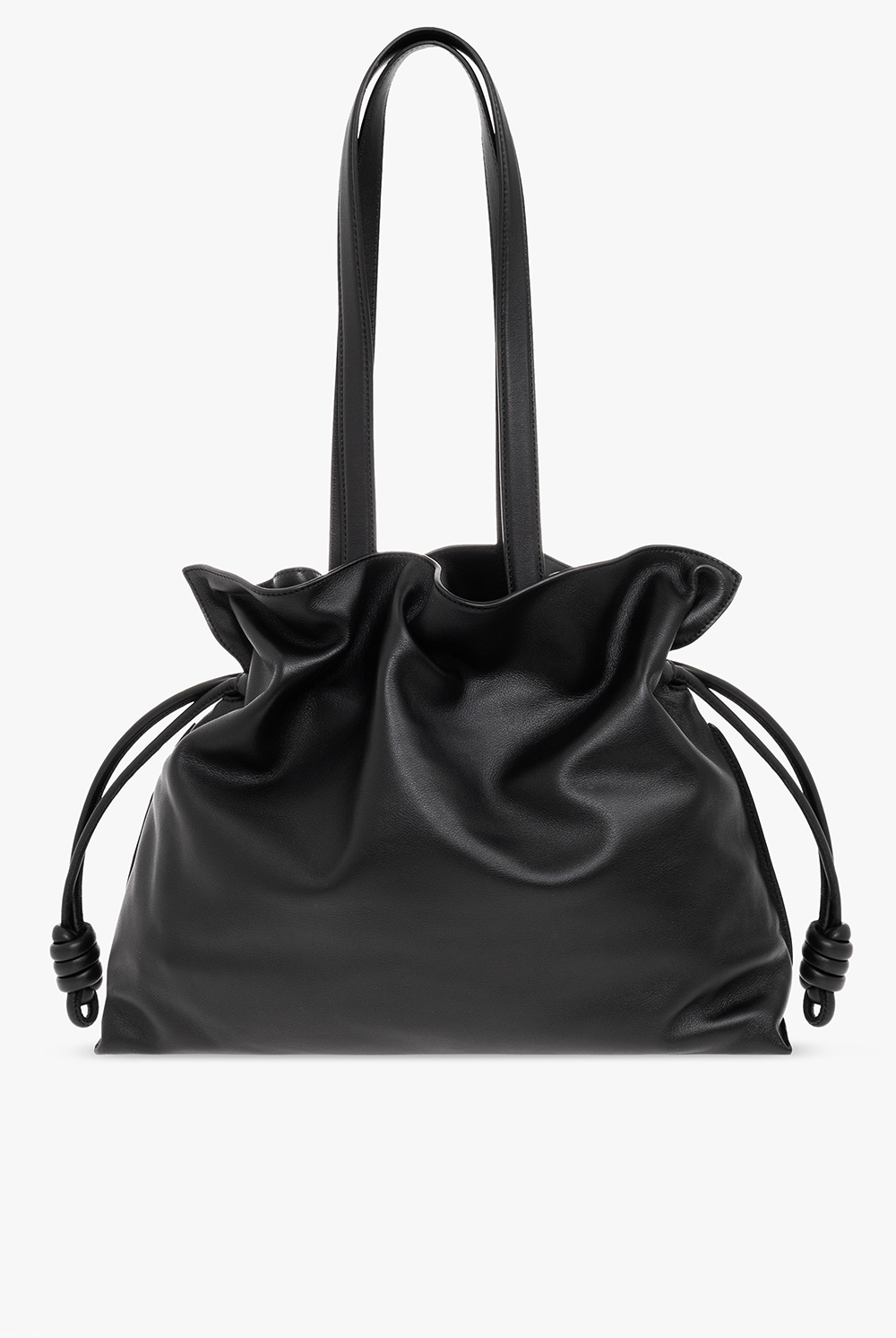 Flamenco knot leather on sale tote